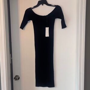 NWT Helmut Lang Off Shoulder Dress